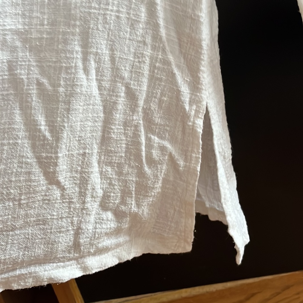 Solitaire Cotton Beige Blouse Tunic - Picture 8 of 11